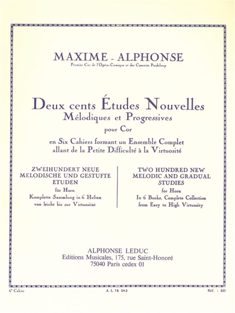 200 Études Nouvelles Mélodiques et Progressives